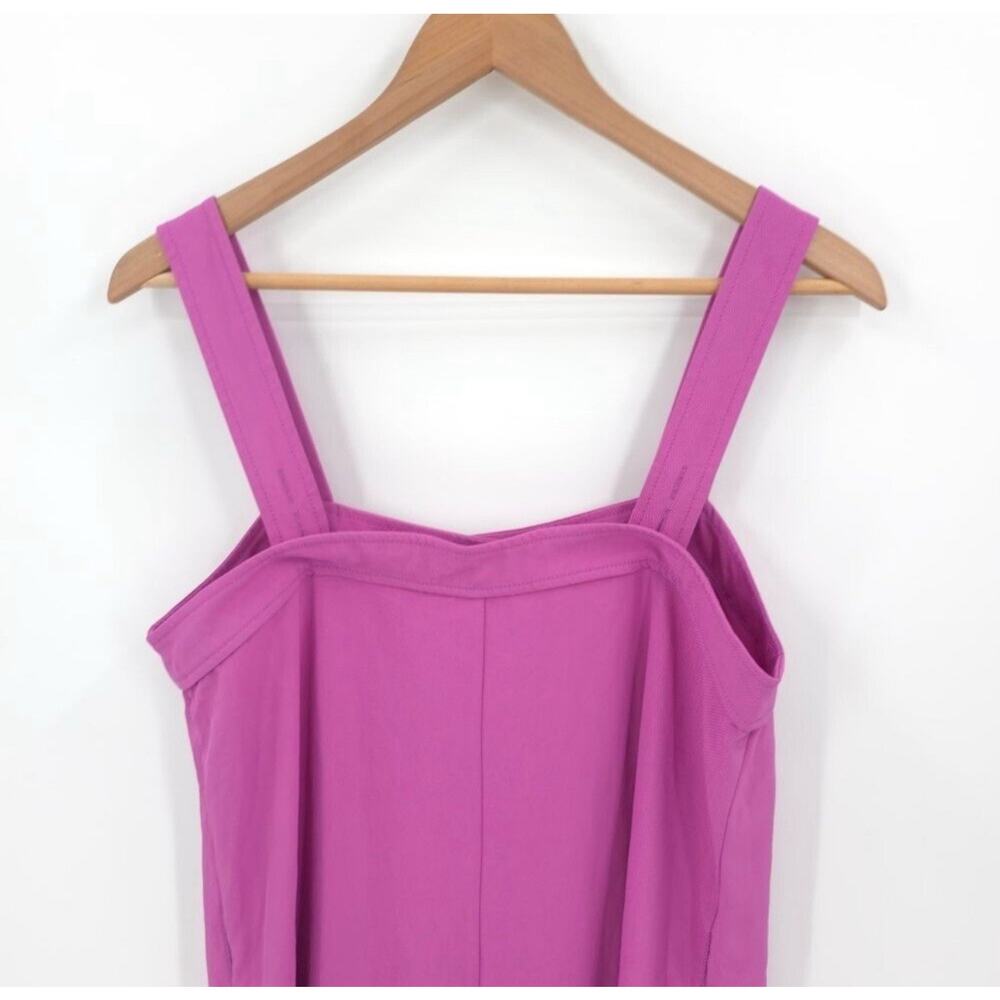 Everlane Japanese Goweave Picnic Button Front Midi Dress In Lavender Size 8 EUC - Picture 4 of 7